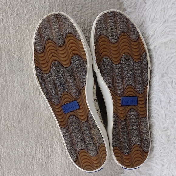 Keds Since 1916 Cream Crochet Fabric Upper Almond Toe Low Heel Slip On Sneaker - Picture 7 of 16